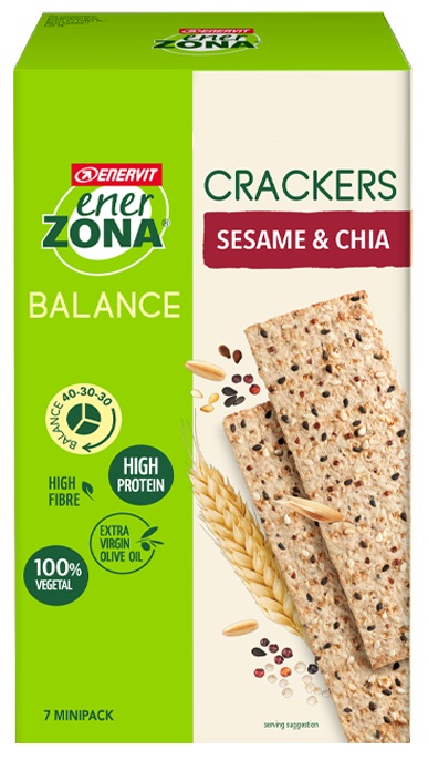 ENERZONA CRACKERS SESAME & CHIA 25 G - goldeneffe.it