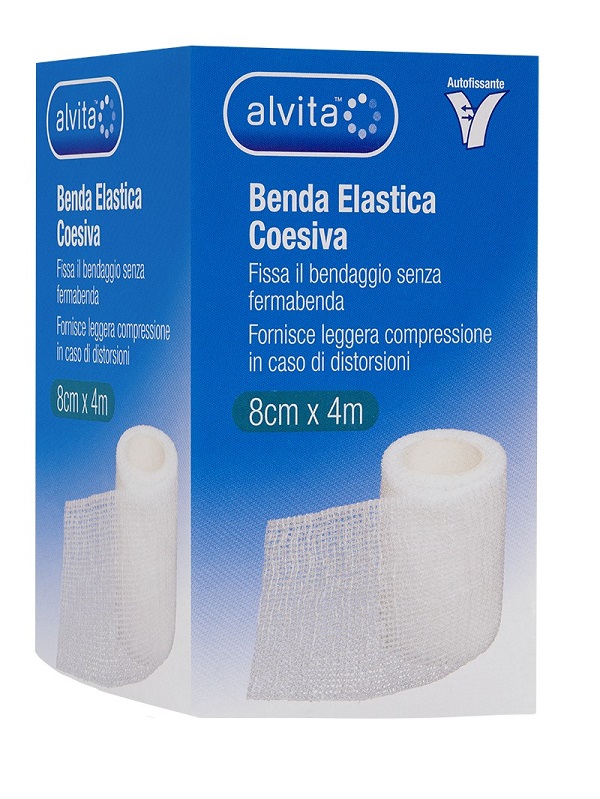 BENDA ELASTICA AUTOADESIVA ALVITA 8X4CM - goldeneffe.it