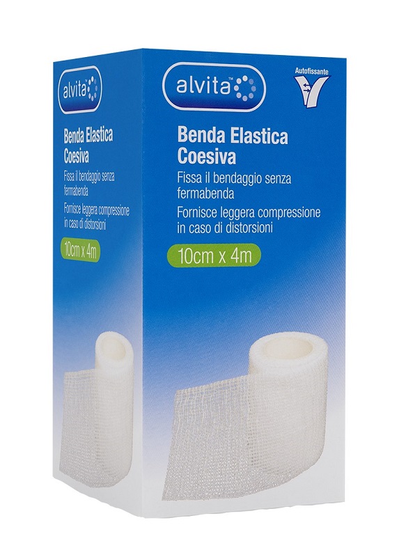 BENDA ELASTICA AUTOADESIVA ALVITA 10X4CM - goldeneffe.it