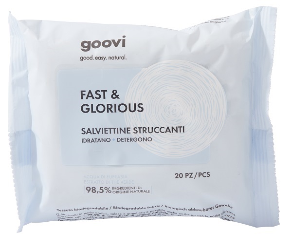 GOOVI SALVIETTINE STRUCCANTI 20 PEZZI - goldeneffe.it