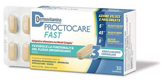 DERMOVITAMINA PROCTOCARE FAST 30 COMPRESSE - goldeneffe.it