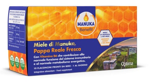 MANUKA BENEFIT PAPPA REALE MANUKA VITAMINA B6 10 FLACONCINI 10 ML - goldeneffe.it