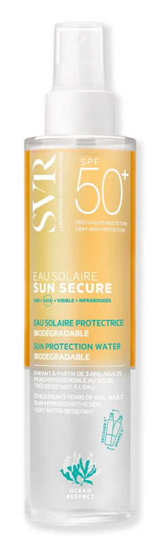 SUN SECURE EAU SOLAIRE SPF50 200 ML - goldeneffe.it