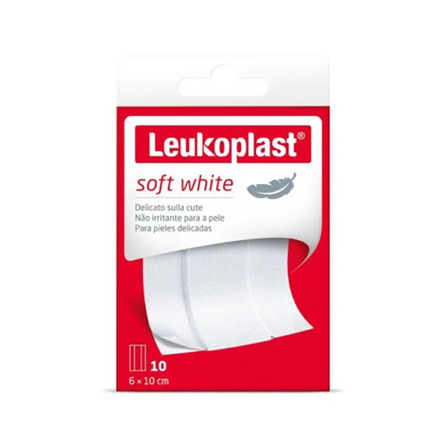 LEUKOPLAST SOFT WHITE 100 X 6 CM 10 PEZZI - goldeneffe.it