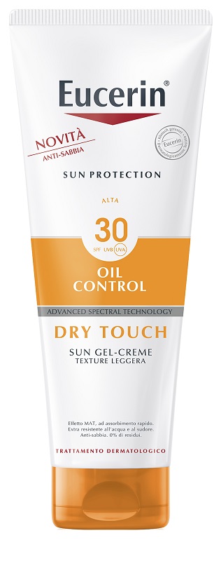 EUCERIN SUN GEL DRY TOUCH SPF30+ 200 ML - goldeneffe.it