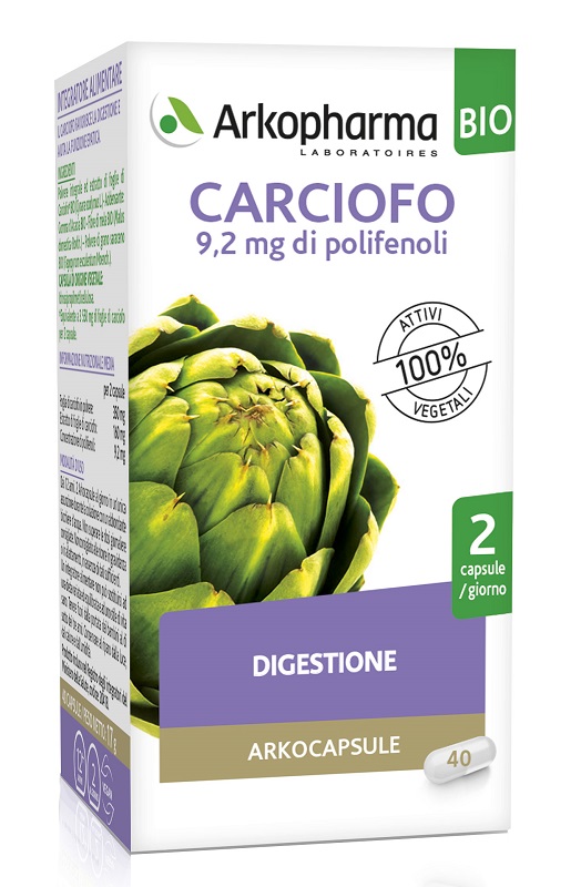 ARKO CAPSULE CARCIOFO BIO 40 CAPSULE - goldeneffe.it