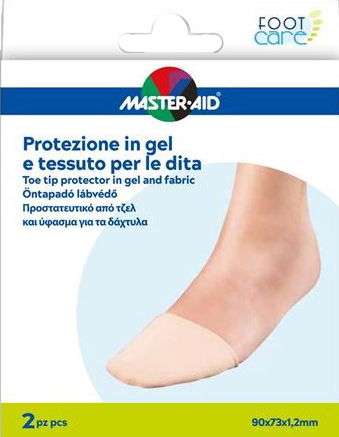 PROTEZIONE IN GEL E TESSUTO MASTER-AID FOOTCARE PUNTA DEI PIEDI 2 PEZZI C16 - goldeneffe.it