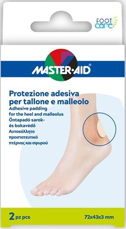 PROTEZIONE TALLONE/MALLEOLO MASTER-AID FOOTCARE 2 PEZZI A7 - goldeneffe.it