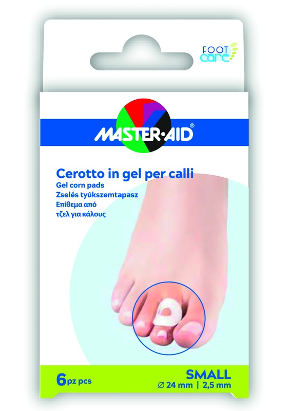 CEROTTO PROTEZIONE CALLI MASTER-AID FOOTCARE IN GEL SMALL 6 PEZZI B10 - goldeneffe.it