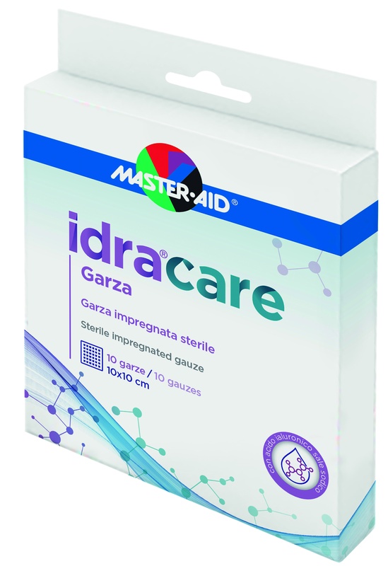 MASTER-AID IDRACARE GARZA IMPREGNATA 10X10 CM 10 PEZZI - goldeneffe.it
