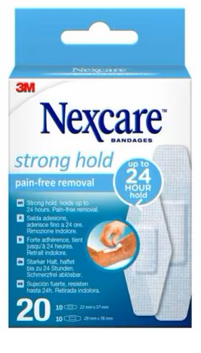 CEROTTO NEXCARE STRONG 360 GRADI 20 PEZZI ASSORTITI - goldeneffe.it