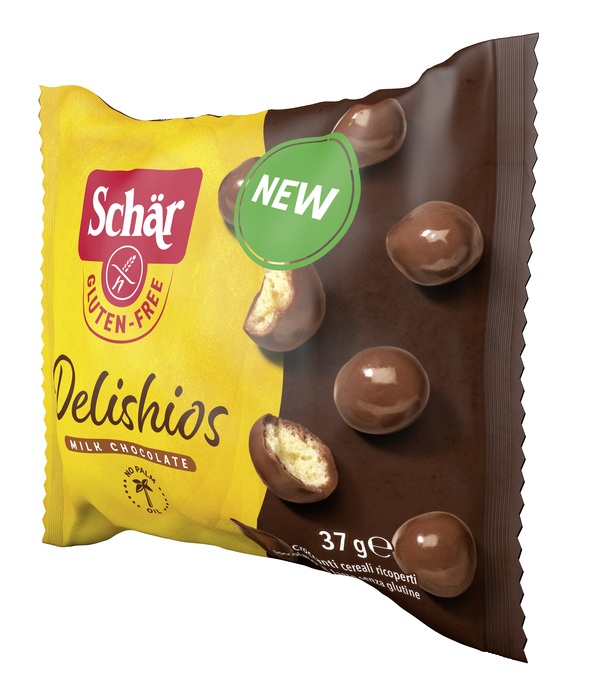 SCHAR DELISHIOS CEREALI RICOPERTI CON CIOCCOLATO AL LATTE 37 G - goldeneffe.it