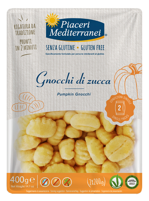 PIACERI MEDITERRANEI GNOCCHI DI ZUCCA 400 G - goldeneffe.it