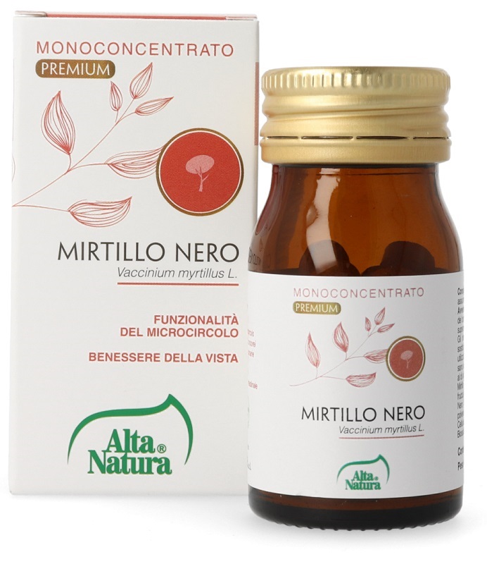 MIRTILLO NERO  60 COMPRESSE 450MG TERRANATA - goldeneffe.it