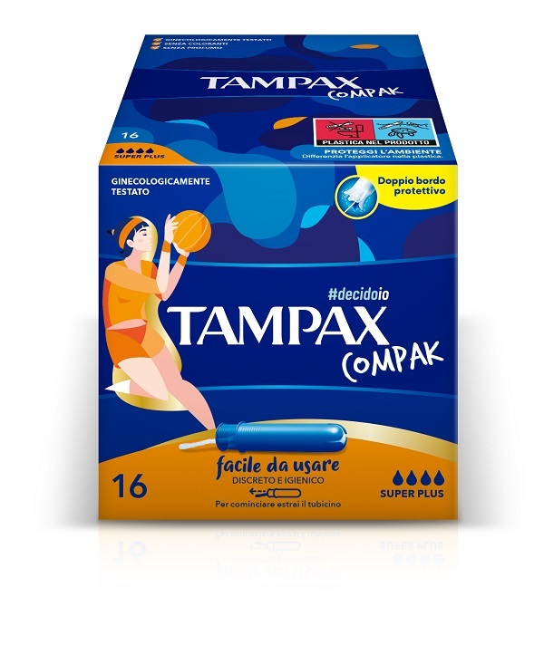 TAMPAX COMPAK ASSORBENTE INTERNO SUPER PLUS 16 PEZZI - goldeneffe.it