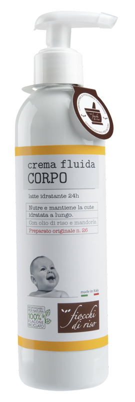 FIOCCHI DI RISO CREMA FLUIDA CORPO IDRATANTE 240 ML - goldeneffe.it