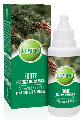 PUMILIO FORTE ESSENZA BALSAMICA OLI ESSENZIALI NATURALI PINO PUMILIO & MENTA 40 ML - goldeneffe.it