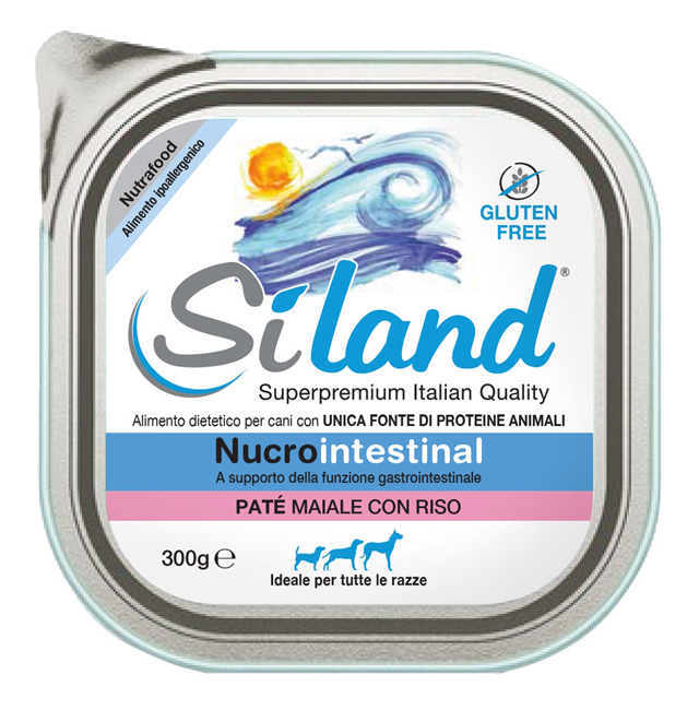 SILAND NUCROINTESTINAL UMIDO CANE MAIALE/RISO 300 G - goldeneffe.it