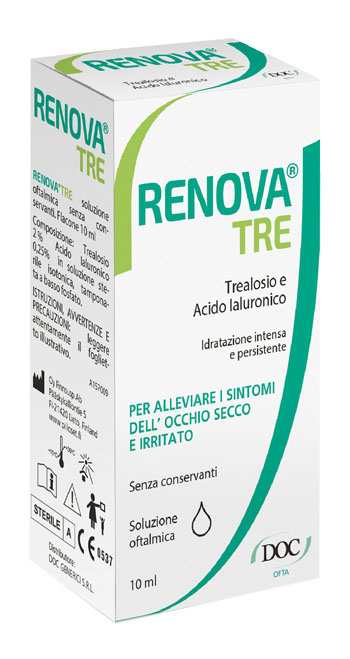 RENOVA TRE COLLIRIO A BASE DI TREALOSIO E ACIDO IALURONICO 10 ML SENZA CONSERVANTI - goldeneffe.it