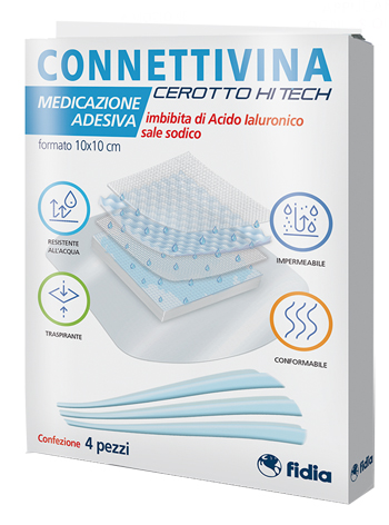 CEROTTO CONNETTIVINA HITECH 10 X 10 CM 4 PEZZI - goldeneffe.it