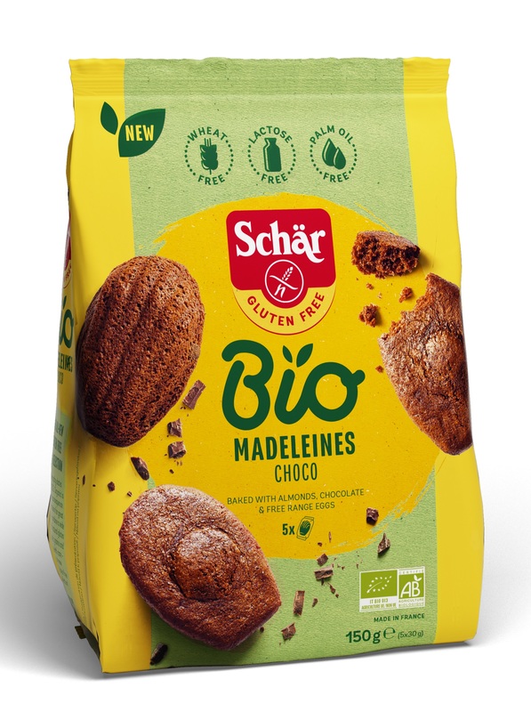SCHAR BIO MADELEINES CHOCO 5 MONOPORZIONI DA 30 G - goldeneffe.it