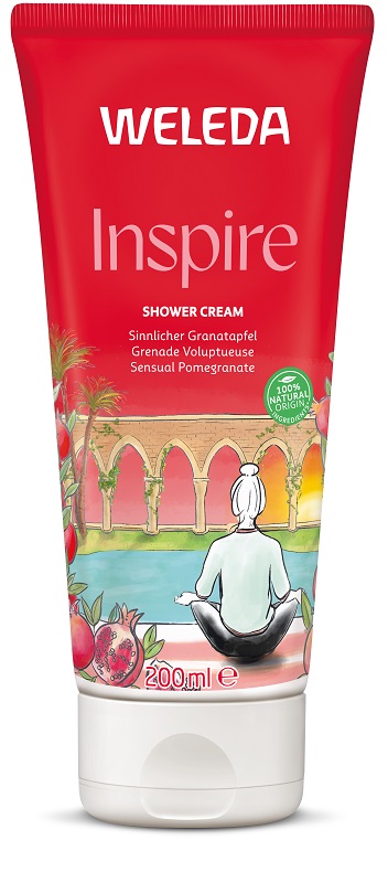 WELEDA INSPIRE DOCCIA CREMOSA MELOGRANO 200 ML - goldeneffe.it