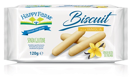 HAPPY FARM BISCUIT VANIGLIA 120 G - goldeneffe.it