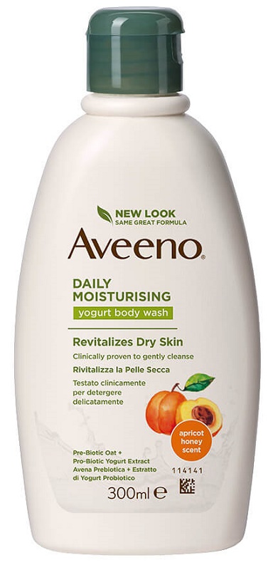 AVEENO BAGNO DOCCIA YOGURT ALBICOCCA & MIELE 300 ML - goldeneffe.it