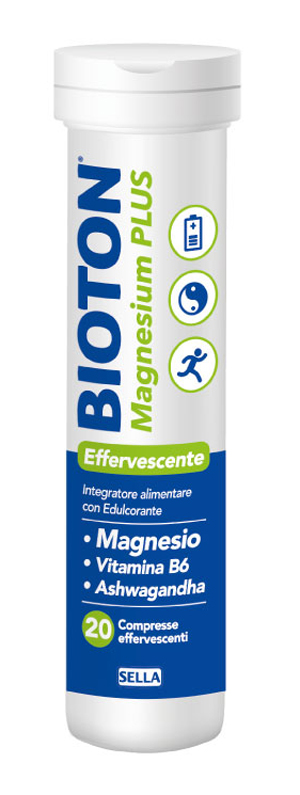 BIOTON MAGNESIUM PLUS 20 COMPRESSE EFFERVESCENTI - goldeneffe.it