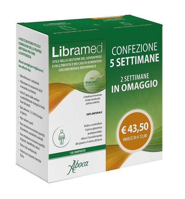LIBRAMED TRATTAMENTO 5 SETTIMANE 138 + 84 COMPRESSE - goldeneffe.it