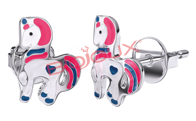ORECCHINO STERILE BJT703 STS BABY UNICORN - goldeneffe.it
