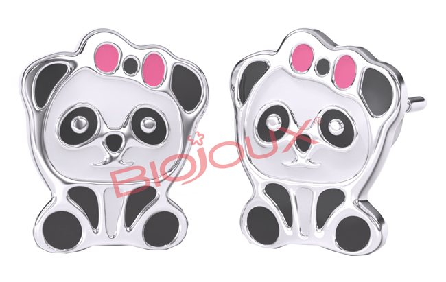 ORECCHINO STERILE BJT711 STS BABY PANDA - goldeneffe.it