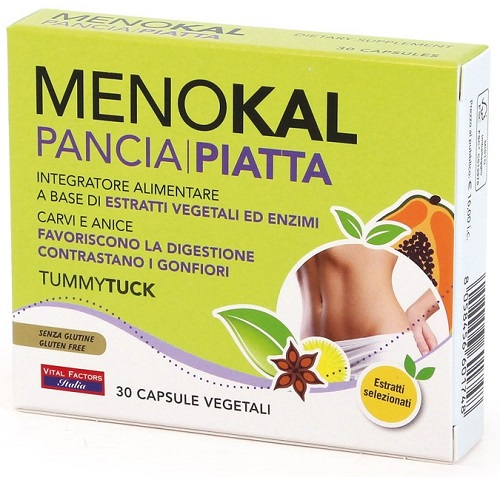 MENOKAL PANCIA PIATTA TUMMY TUCK 30 CAPSULE - goldeneffe.it