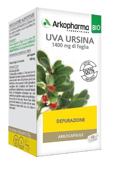 ARKO CAPSULE UVA URSINA BIO 45 CAPSULE - goldeneffe.it