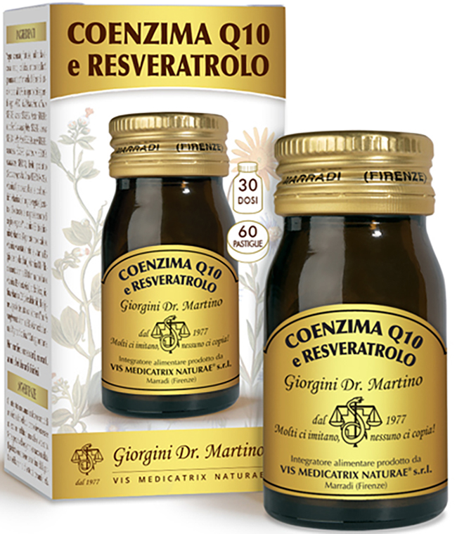 COENZIMA Q10 E RESVERATROLO 60 PASTIGLIE - goldeneffe.it
