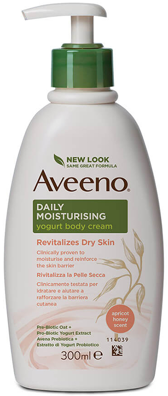 AVEENO CREMA CORPO YOGURT ALBICOCCA&MIELE 300 ML - goldeneffe.it
