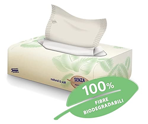TEMPO BOX FAZZOLETTI NATURAL&SOFT 70 PEZZI - goldeneffe.it