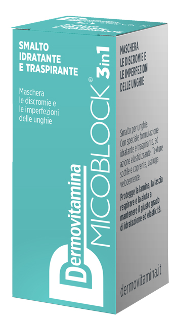 DERMOVITAMINA MICOBLOCK 3 IN 1 SMALTO IDRATANTE E TRASPIRANTE TURCHESE 5 ML - goldeneffe.it