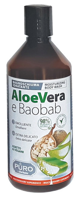 PURO BAGNOSCHIUMA ALOE E BAOBAB 500 ML - goldeneffe.it