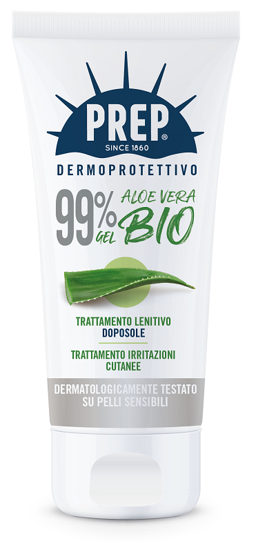 PREP DERMOPROTETTIVO 99% GEL ALOE VERA BIO TRATTAMENTO LENITIVO DOPOSOLE IRRITAZIONI CUTANEE 150 ML - goldeneffe.it