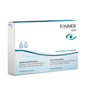 TONIMER EYES SALVIETTINE OFTALMICHE 16 PEZZI - goldeneffe.it