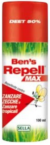 BEN'S REPELLENTE BIOCIDA 50% 100 ML - goldeneffe.it
