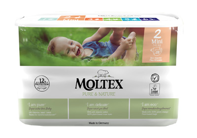 PANNOLINI MOLTEX PURE & NATURE MINI 3-6 KG TAGLIA 2 38 PEZZI - goldeneffe.it