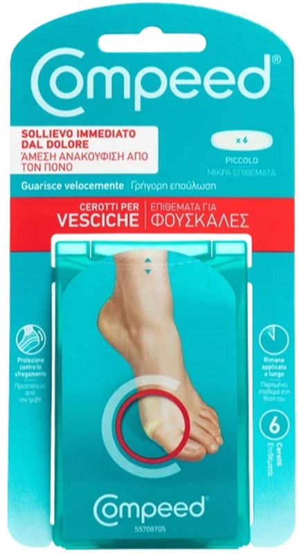COMPEED CEROTTI PER VESCICHE PICCOLO 6 PEZZI - goldeneffe.it