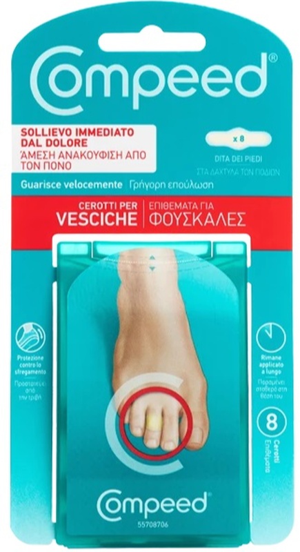 COMPEED CEROTTI PER VESCICHE DITA PIEDI 8 PEZZI CARTON - goldeneffe.it