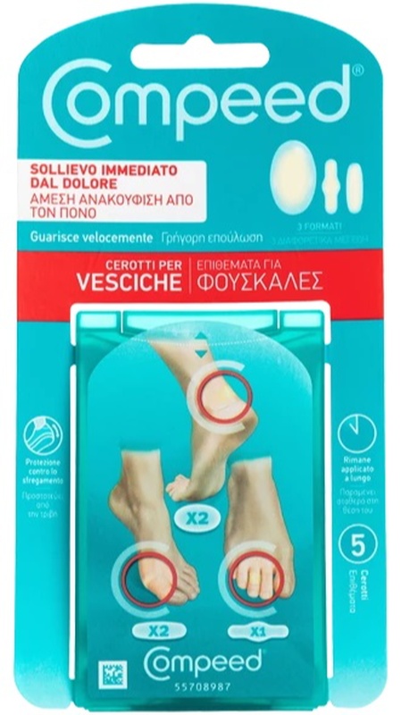 COMPEED CEROTTI PER VESCICHE MISTO 5 PEZZI - goldeneffe.it