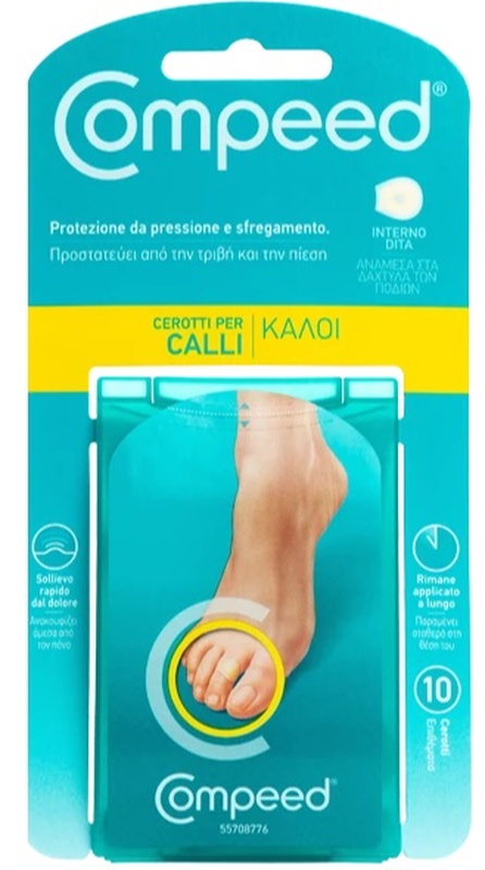 COMPEED CEROTTI PER CALLI INTERNO DITA 10 PEZZI - goldeneffe.it