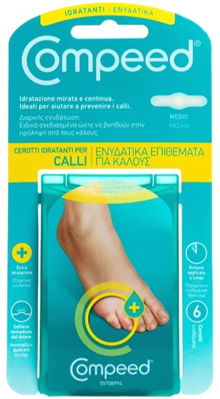 COMPEED CEROTTI PER CALLI IDRATANTI 6 PEZZI - goldeneffe.it