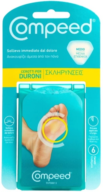 COMPEED CEROTTI PER DURONI MEDIO 6 PEZZI - goldeneffe.it