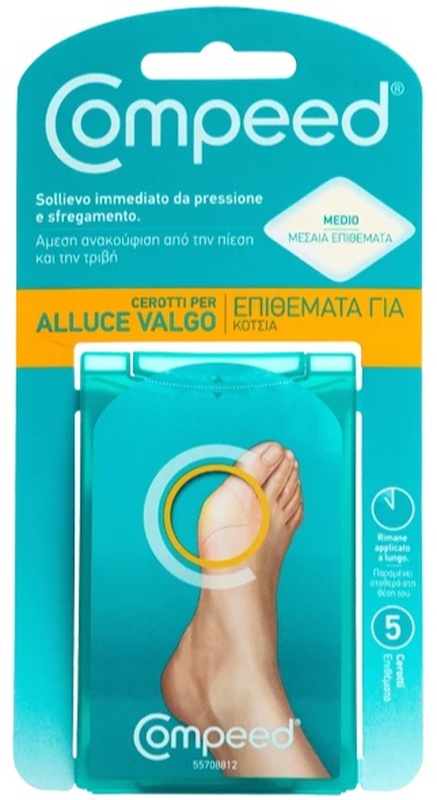 COMPEED CEROTTI PER ALLUCE VALGO 5 PEZZI - goldeneffe.it
